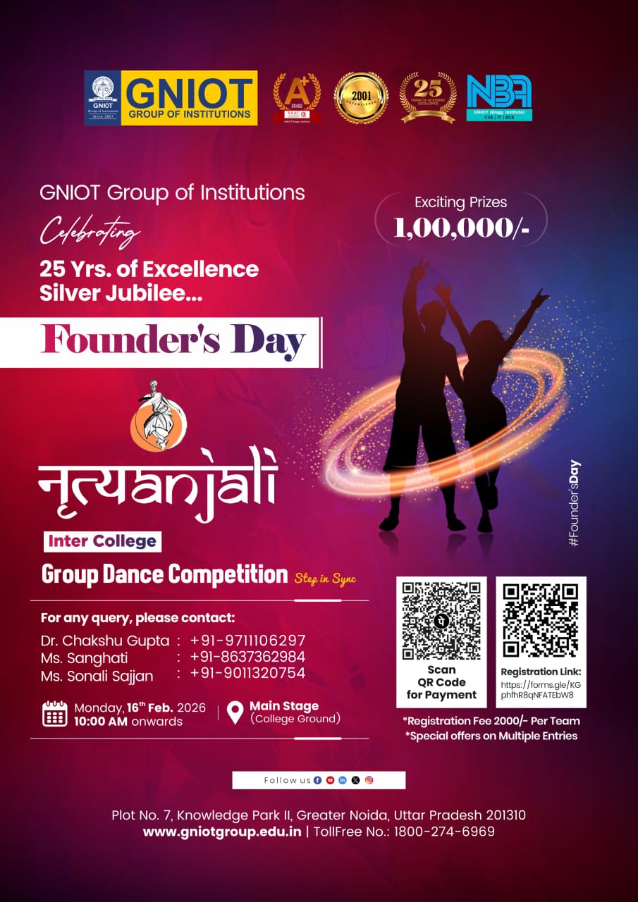 Nrityanjali 2026 Inter College Group Dance Competition at GNIOT | GNIOT ...