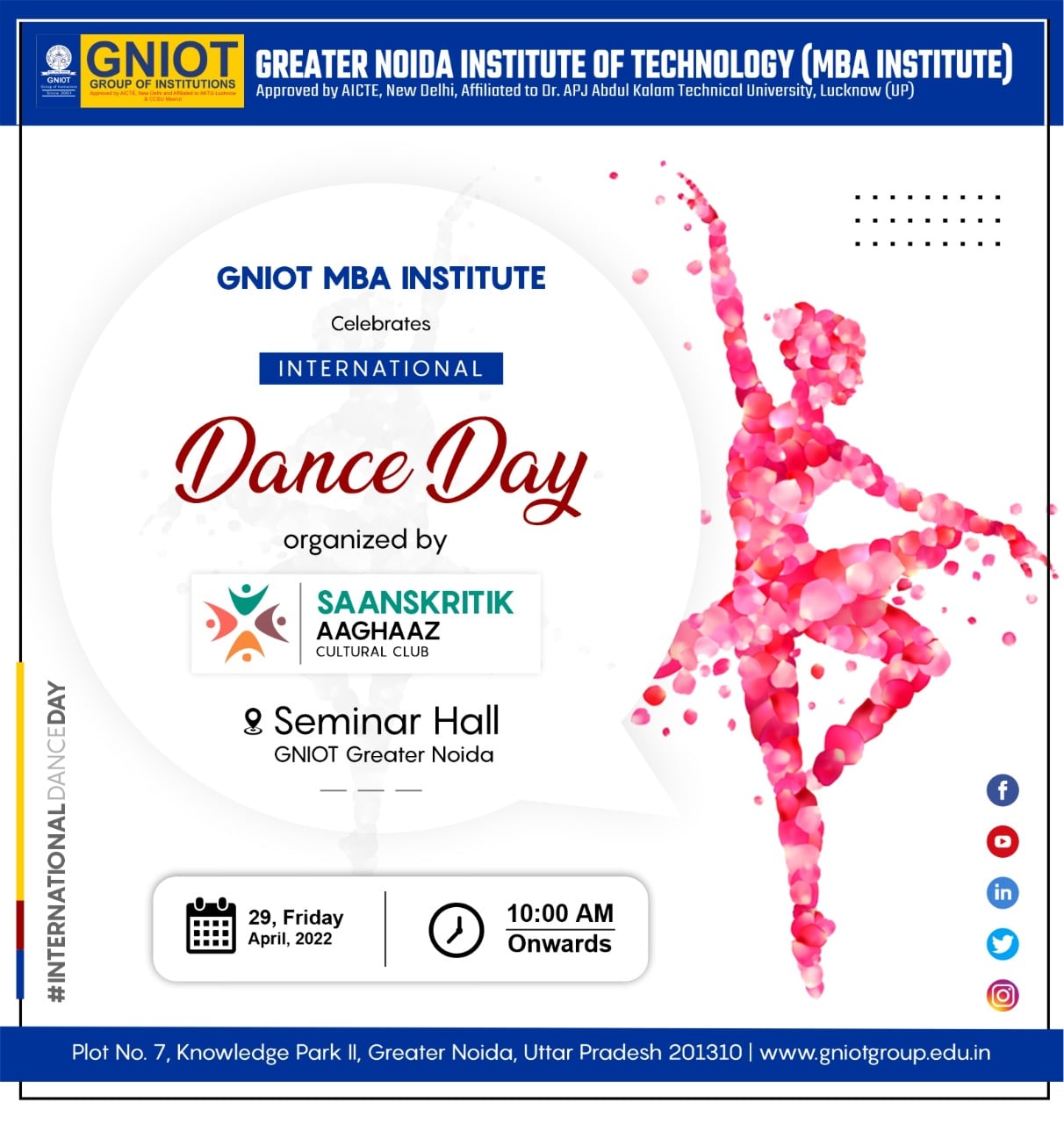 International Dance Day GNIOT Campus, Greater Noida