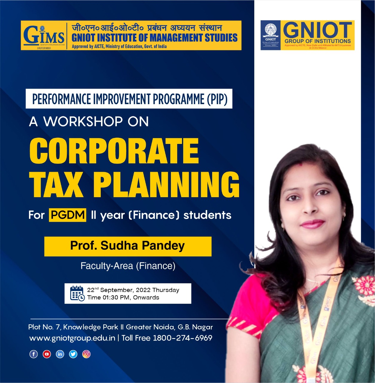 Corporate Tax Planning | GNIOT Campus, Greater Noida