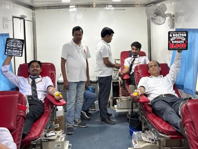 Blood Donation Camp at GNIOT MBA Institute in Collaboration with Rotary Blood Center